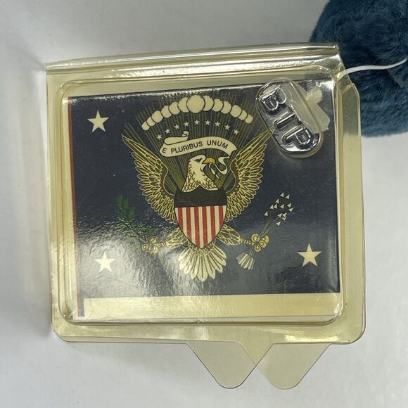 Bear Plush California Patriotic 9" Embroidered Blue Gipper President Reagan 2000 - Picture 6 of 9